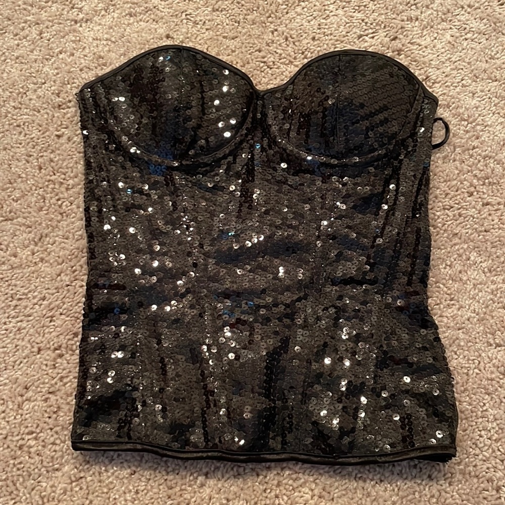 Sequin corset